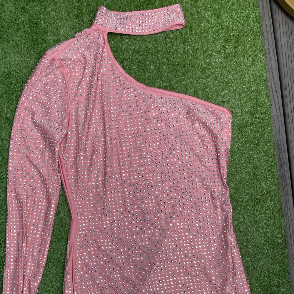 Fashion Nova Pink Rhinestone Collar